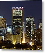 Aerial Panoramic View Of Chicago Metal Print