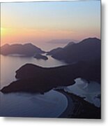 Aerial View Of Oludeniz, Fethiye Metal Print