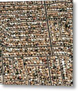 Aerial View Of Urban Housing Metal Print