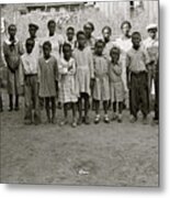 African American Colored Children Of Sharecroppers, Little Rock, Arkansas Metal Print