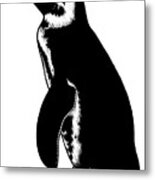 African Penguin - Ink Illustration Metal Print