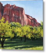 Afternoon In The Orchard Metal Print