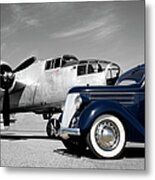 Airplanes And Cars Metal Print