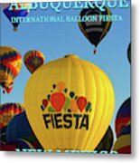 Albuquerque Internation Balloon Fiesta Work D Metal Print