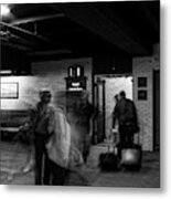 Travelers -- Railway Passengers In Union Station, Denver, Colorado Metal Print