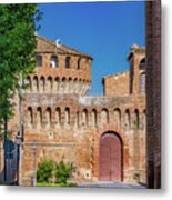 Alley To Medieval Fortress Metal Print