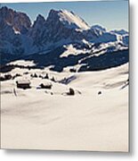 Alps Italian Dolomites Panoramic View Metal Print