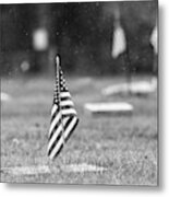 Black And White Photography - Veterans Metal Print