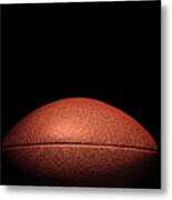 American Football On Black Metal Print