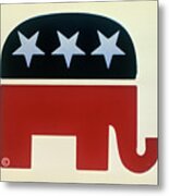 American Republican Symbol Metal Print