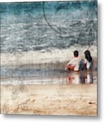 Amigos Mexico - Kids In The Beach Metal Print