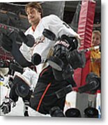 Anaheim Ducks V Philadelphia Flyers Metal Print