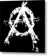 Anarchy Graphic Metal Print
