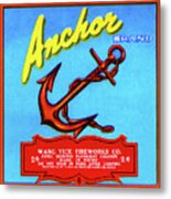 Anchor Brand Fireworks Metal Print