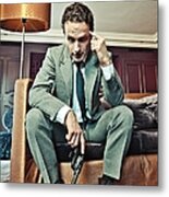 Andrew Lincoln - Portrait Session Metal Print