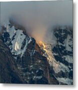 Annapurna\'s Light Metal Print