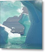 Antarctic Icebergs Metal Print