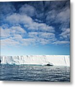 Antarctic Nature Iceberg In South Metal Print