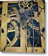 Antique Clock Gears, Cog And Parts Metal Print