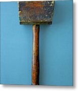 Antique Wooden Carpenter's Hammer Metal Print