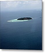 Areal Maldives Metal Print