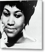 Aretha Franklin In The 1960s Metal Print