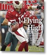 Arizona Cardinals Qb Kurt Warner, 2009 Nfc Championship Sports Illustrated Cover Metal Print