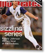 Arizona Diamondbacks Randy Johnson, 2001 World Series Sports Illustrated Cover Metal Print