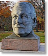 Arthur Fiedler Statue Charles River Boston Ma In The Fall Metal Print