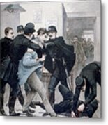 Assassination Of A Policeman By An Metal Print
