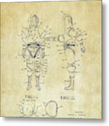 Astronaut Space Suit Patent 1968 - Vintage Metal Print