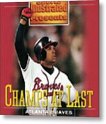 Atlanta Braves David Justice, 1995 World Series Sports Illustrated Cover Metal Print
