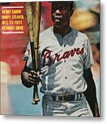 Atlanta Braves Hank Aaron... Sports Illustrated Cover Metal Print