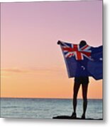 Australia Day Flag Metal Print