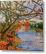 Autumn By The River Metal Print