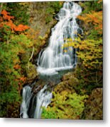 Autumn Falls, Crystal Cascade Metal Print