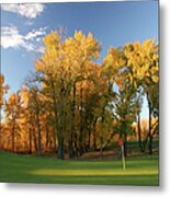 Autumn Golf Scenic Metal Print