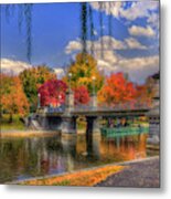 Autumn In The Public Garden - Boston Metal Print