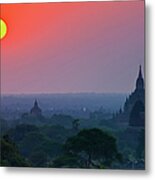 Bagan In The Morning Metal Print