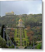 Bahai Gardens And Temple - Haifa, Israel Metal Print