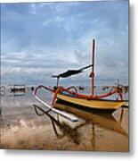 Bali - Traditional Fishing Boat Metal Print