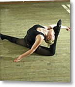 Ballet Dancer 14-15 Rehearsing In Dance Metal Print