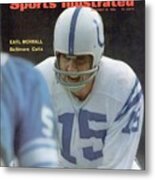 Baltimore Colts Qb Earl Morrall Sports Illustrated Cover Metal Print