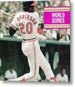 Baltimore Orioles Frank Robinson, 1971 World Series Sports Illustrated Cover Metal Print
