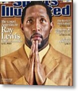 Baltimore Ravens Ray Lewis Sports Illustrated Cover Metal Print