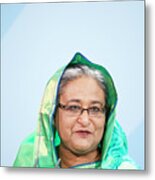Bangladeshi Prime Minister Visits Metal Print