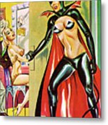 Bat Lady Entering Dressing Room Metal Print