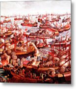 Battle Of Lepanto, October 1571 Metal Print