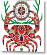 Bc Compass Crab - Color Metal Print