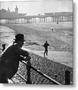 Beach Training Metal Print